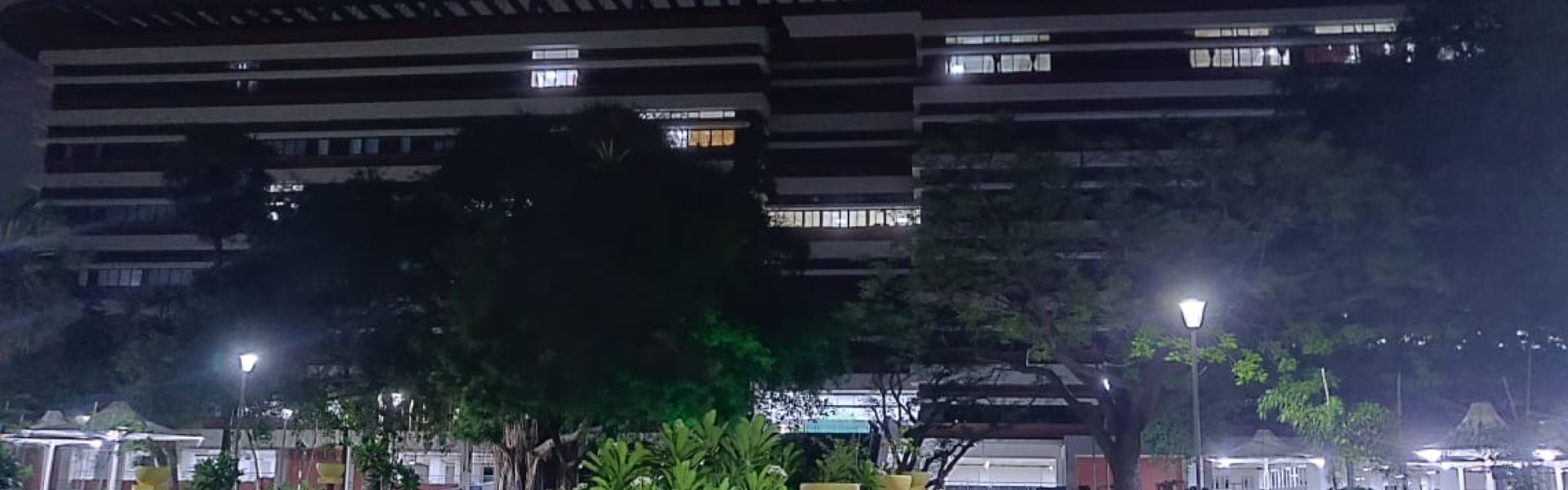 New Academic Complex at night