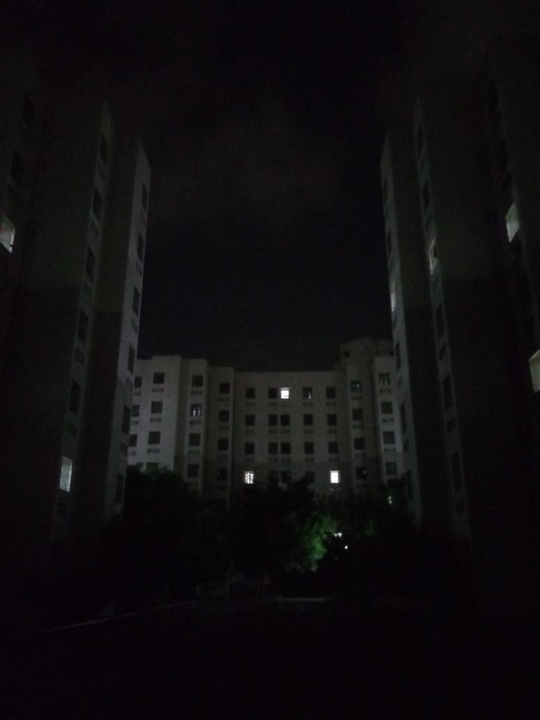 Mahanadhi hostel from back side as viewed at night