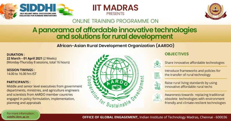 A Panorama of Affordable Innovative Technologies and Solutions for Rural Development