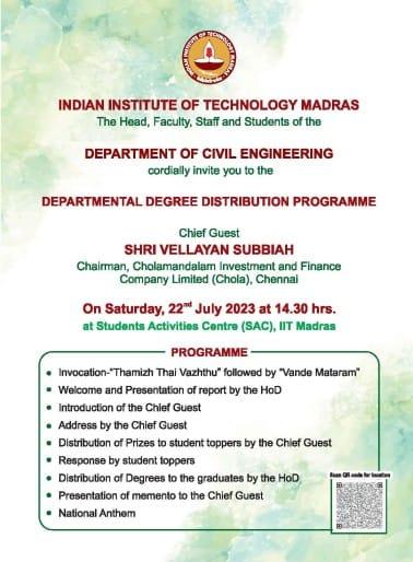 Departmental Degree Distribution Programme Departmental Degree Distribution Programme