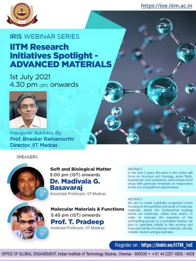 Webinar on 'Advanced Materials' Webinar on 'Advanced Materials'