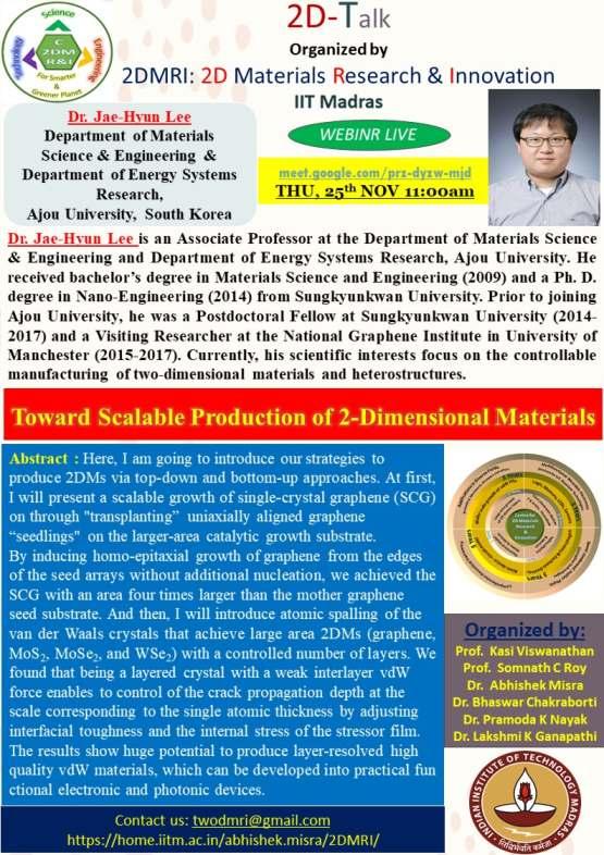 Toward Scalable Production of 2-Dimensional Materials Toward Scalable Production of 2-Dimensional Materials