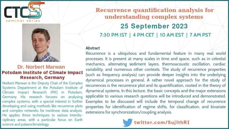 Recurrence quantification analysis for understanding complex systems Recurrence quantification analysis for understanding complex systems