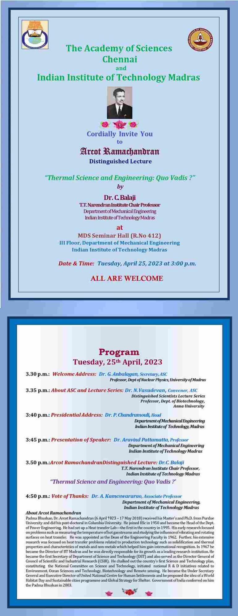 Thermal Science and Engineering: Quo Vadis ? Thermal Science and Engineering: Quo Vadis ?