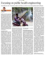 Focusing on public health engineering