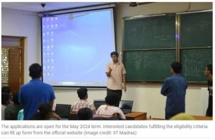 IIT Madras is inviting applications for BS in Electronic Systems programme, JEE not required