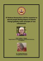 IIT Madras Researchers Call for countries to absorb people fleeing due to impact of Climate Change globally