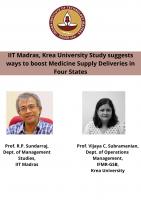 IIT Madras, Krea University Study suggests ways to boost Medicine Supply Deliveries in Four States