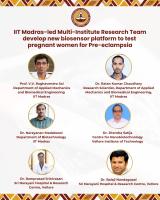 IIT Madras-led Multi-Institute Research Team develop new biosensor platform to test pregnant women for Pre-eclampsia