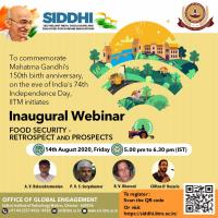 PRESS RELEASE  IIT Madras to launch SIDDHI Webinar Series on Technology and Rural Development