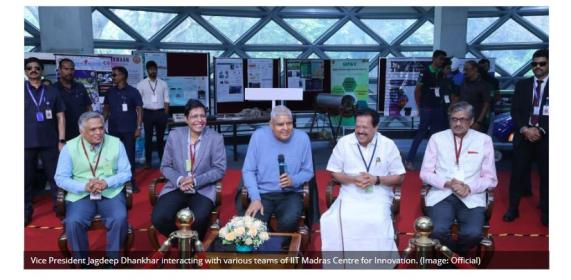 IIT Madras: Vice President Jagdeep Dhankhar inaugurates new facility of Centre for Innovation