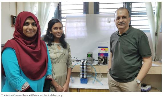 IIT-Madras generates hydrogen from seawater using solar energy