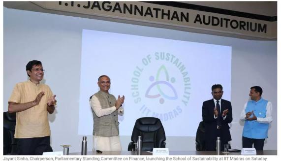 IIT Madras opens Centre of Excellence for Sustainability aiming to tackle global challenges IIT Madras opens Centre of Excellence for Sustainability aiming to tackle global challenges
