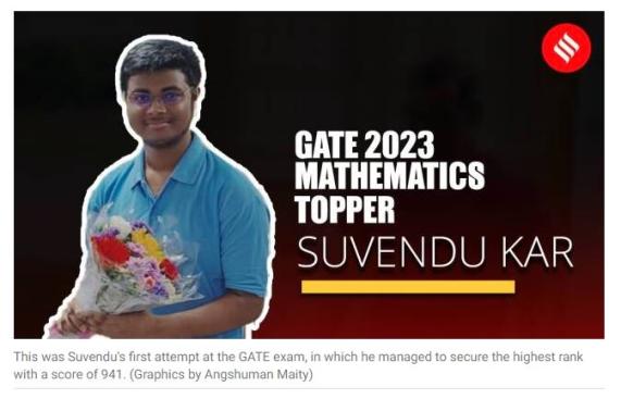 'Being a farmer's son helped crack GATE 2023': Mathematics AIR 1 Suvendu Kar shares his story