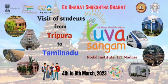 IIT Madras to host 50 Students from Tripura under 'Ek Bharat Shreshtha Bharat' North East Yuva Sangam Initiative IIT Madras to host 50 Students from Tripura under 'Ek Bharat Shreshtha Bharat' North East Yuva Sangam Initiative