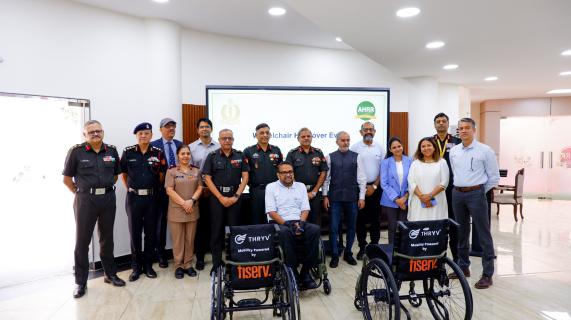 IIT Madras hands over first 25 indigenously developed wheelchairs to Army Hospital (Research and Referral), New Delhi, under Fiserv-funded CSR initiative
