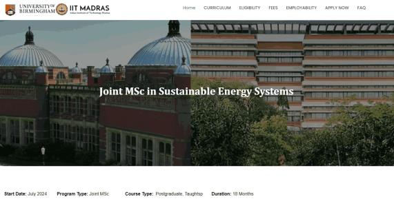 University of Birmingham and IIT Madras launch second Joint Masters programme and open applications
