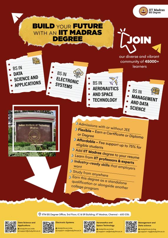 IIT Madras BS Degree opens admissions for the next batch with 31 May being the deadline to apply