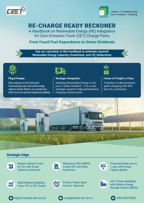 IIT Madras study charts renewable energy pathway for Zero-Emission Trucking