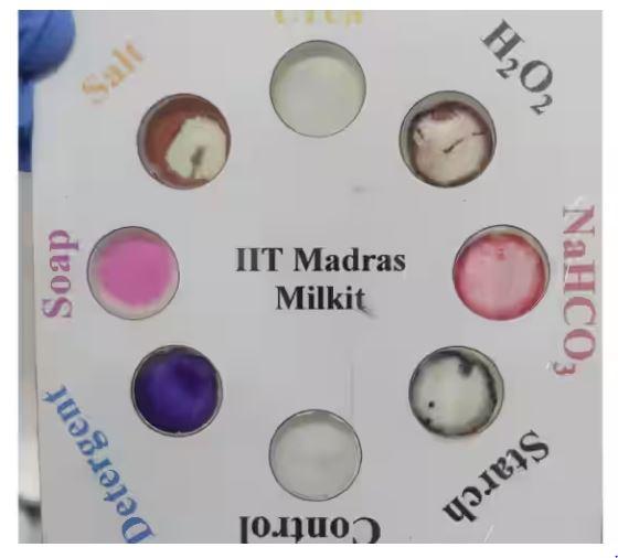 IIT-developed paper test-kit instantly detects chemicals, adulterants in milk, juices IIT-developed paper test-kit instantly detects chemicals, adulterants in milk, juices