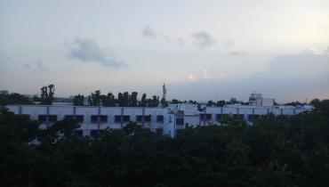 Tapti hostel as viewed from Narmad rooftop