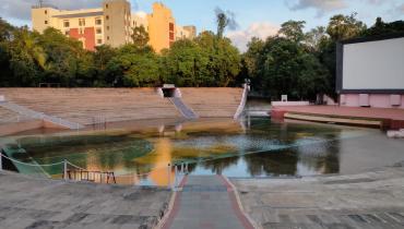 Open Air Theatre  just after the rains... extremely eye catching