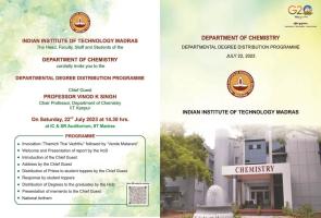 Departmental Degree Distribution Programme