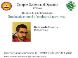 Stochastic control of ecological networks