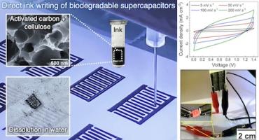 Sustainable energy storage devices for flexible electronics