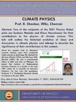 Climate Physics